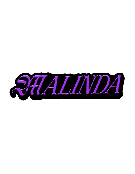 Malinda Script Enamel Pin